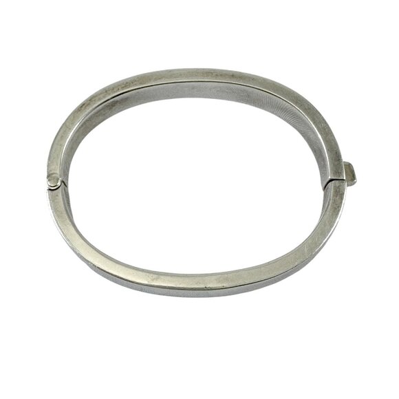 Zina of Beverly Hills Sterling Silver Bangle Bracelet Modernist Vintage 1980s - Picture 2 of 7
